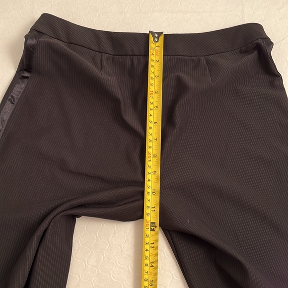 Express Y2K black stretch tuxedo style pants 7/8 - Picture 12 of 12